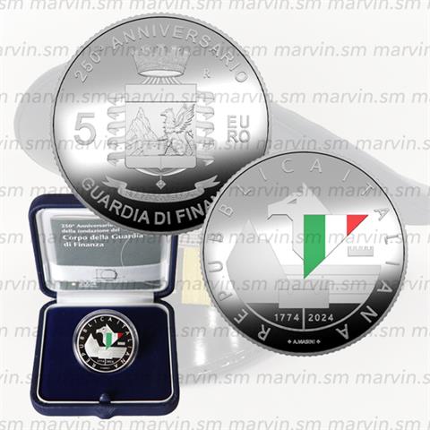  5 euro - Guardia di Finanza - Italia - 2024 - Argento FS 